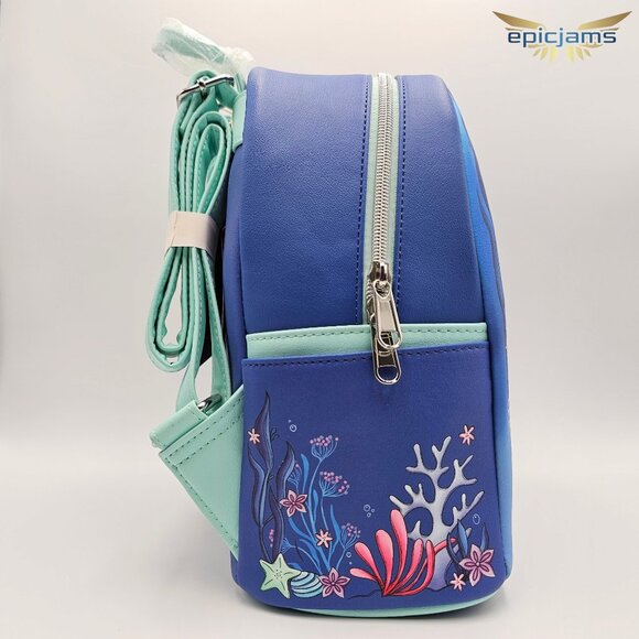 Loungefly Disney The Little Mermaid Under The Sea Mini Backpack - Picture 4 of 9
